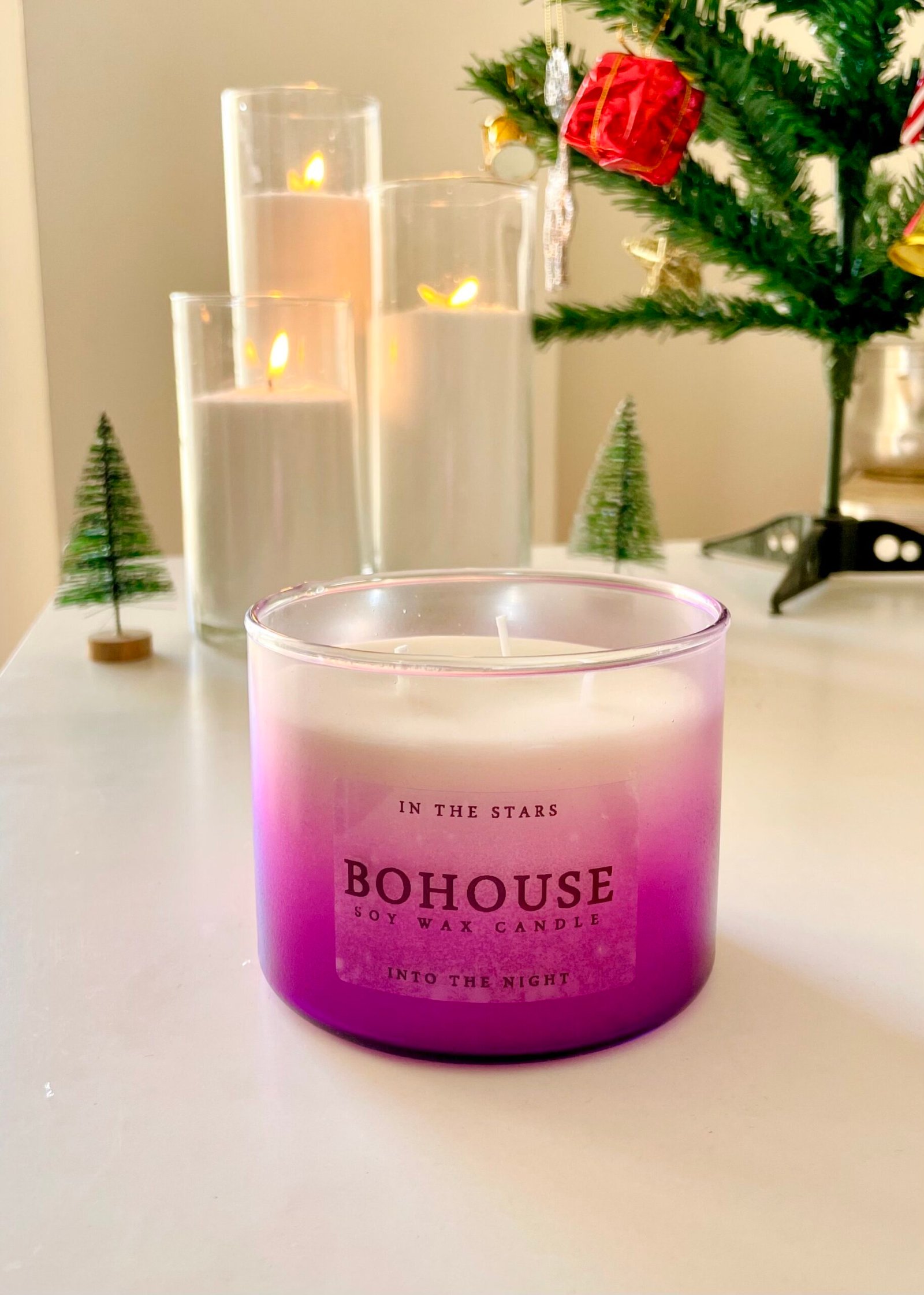 2in1 candle with 2 scents